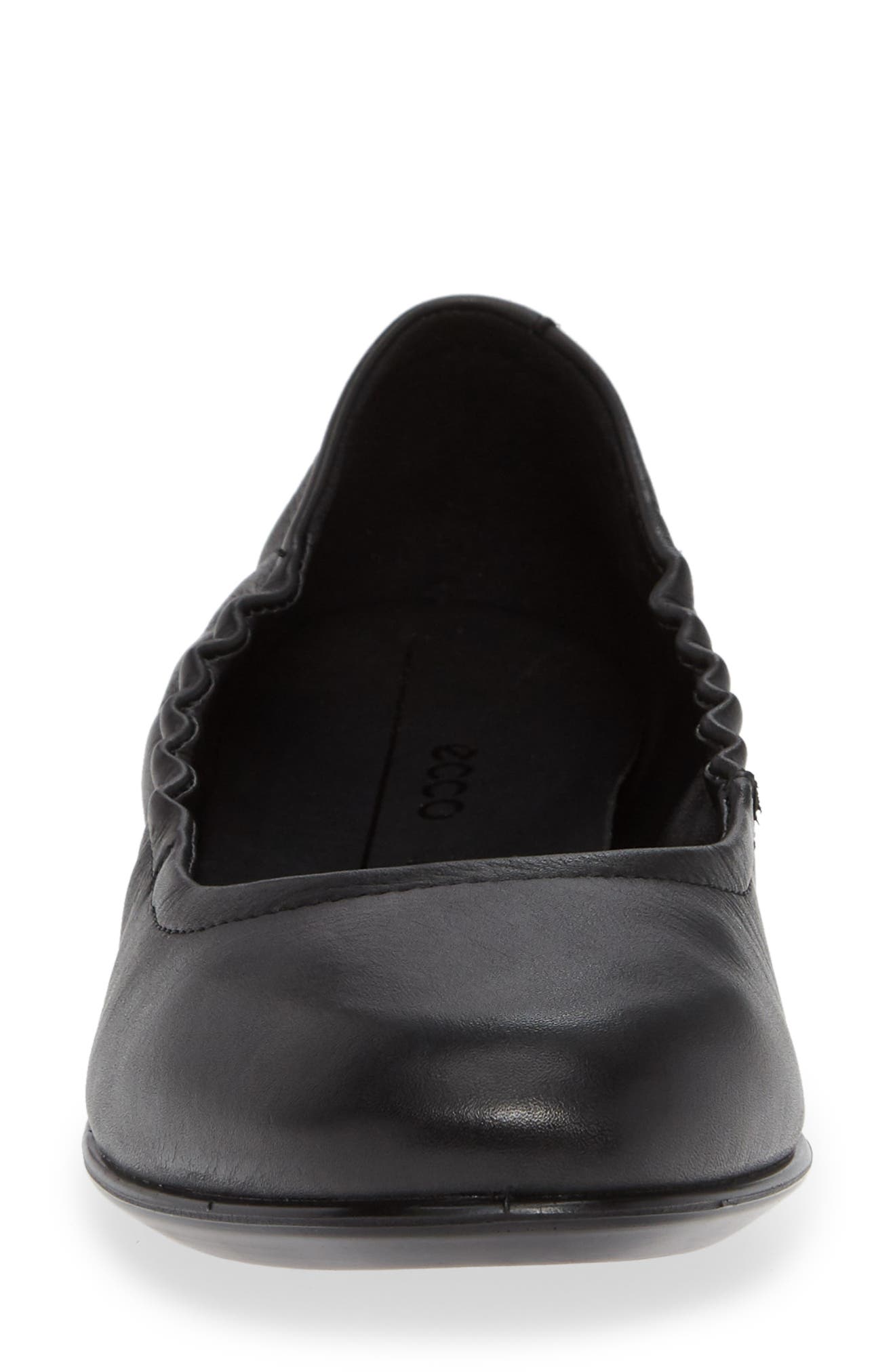 Incise Enchant Ballet Flat, Alternate, color, BLACK/ BLACK LEATHER