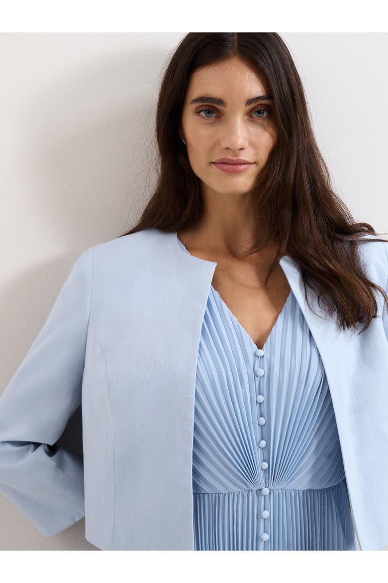 Elizabeth Cropped Jacket, Alternate, color, Pale Blue