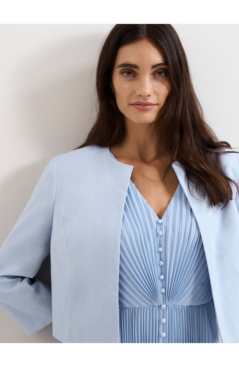 Phase Eight Elizabeth Cropped Jacket, Alternate, color, Pale Blue
