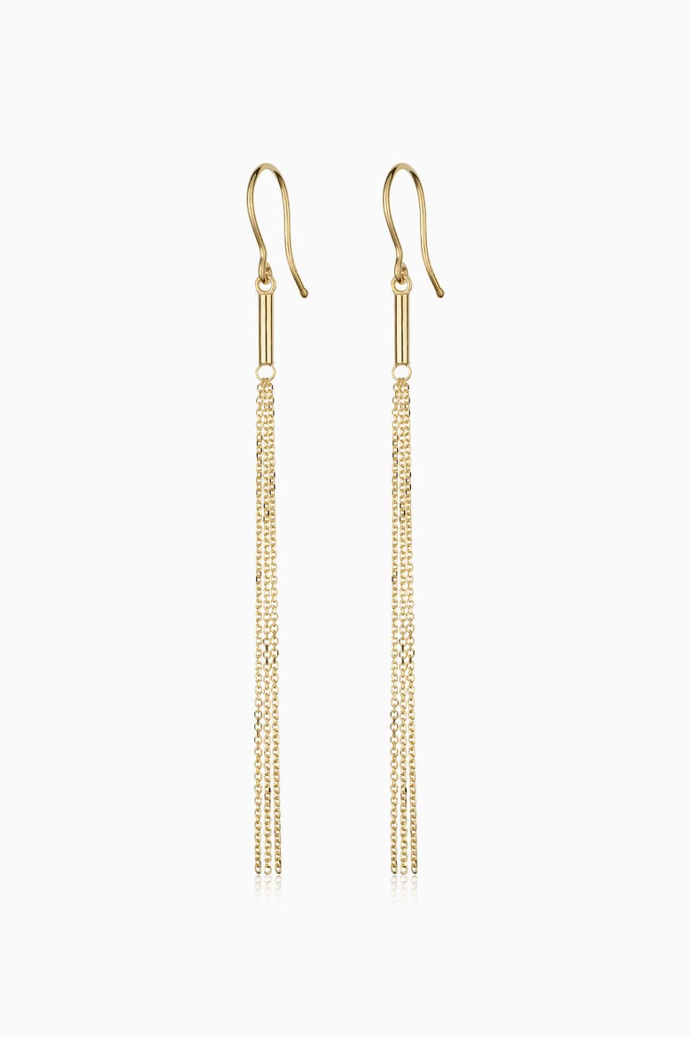 14K Yellow Gold Vicenza Tassel Drop Earrings, Main, color, Yellow Gold