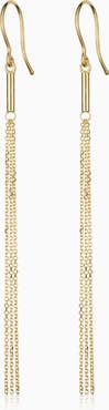 Oradina 14K Yellow Gold Vicenza Tassel Drop Earrings