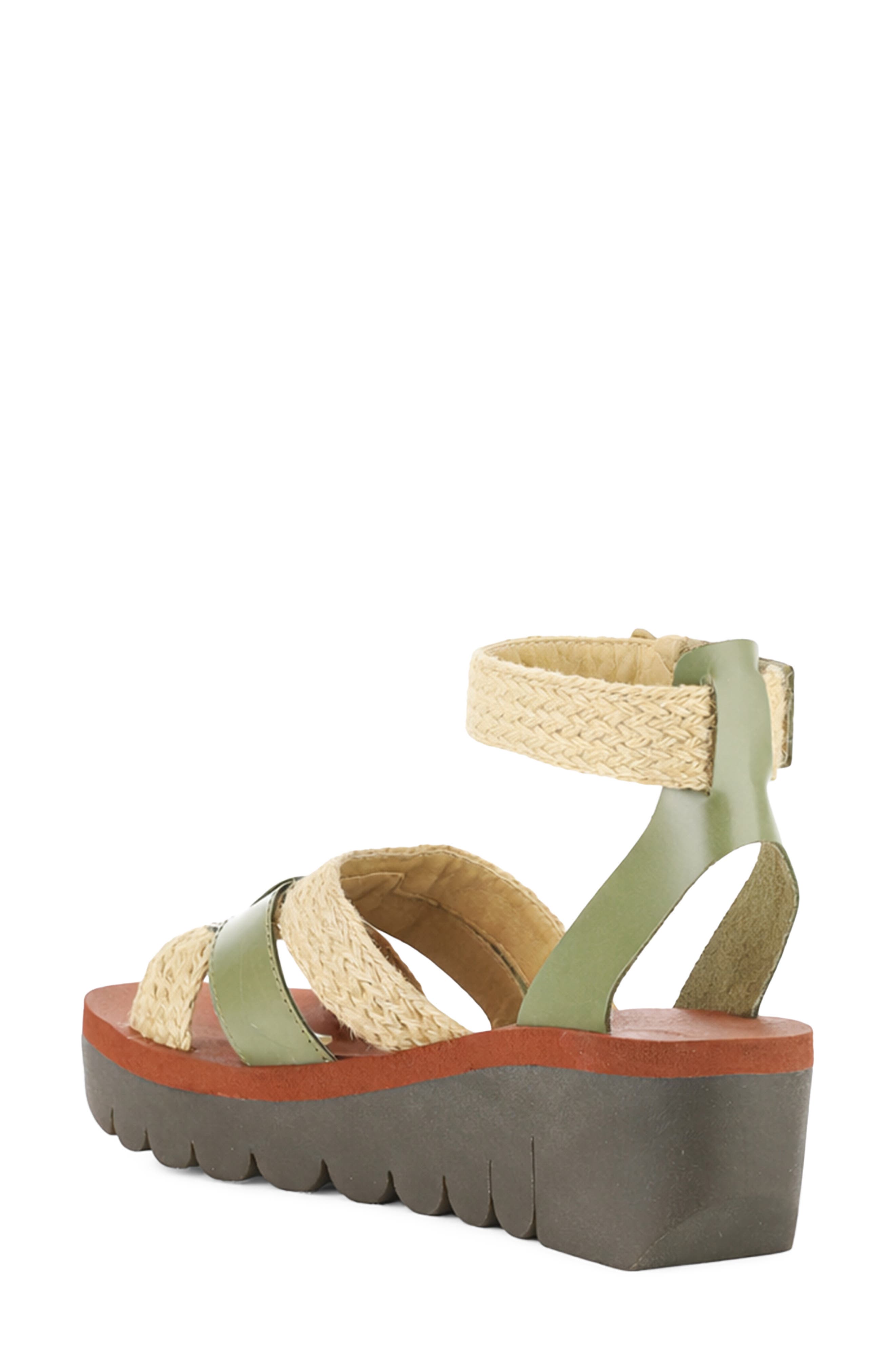 Yory Ankle Strap Sandal, Alternate, color, 000 SMOG BRIDLE/JUTE