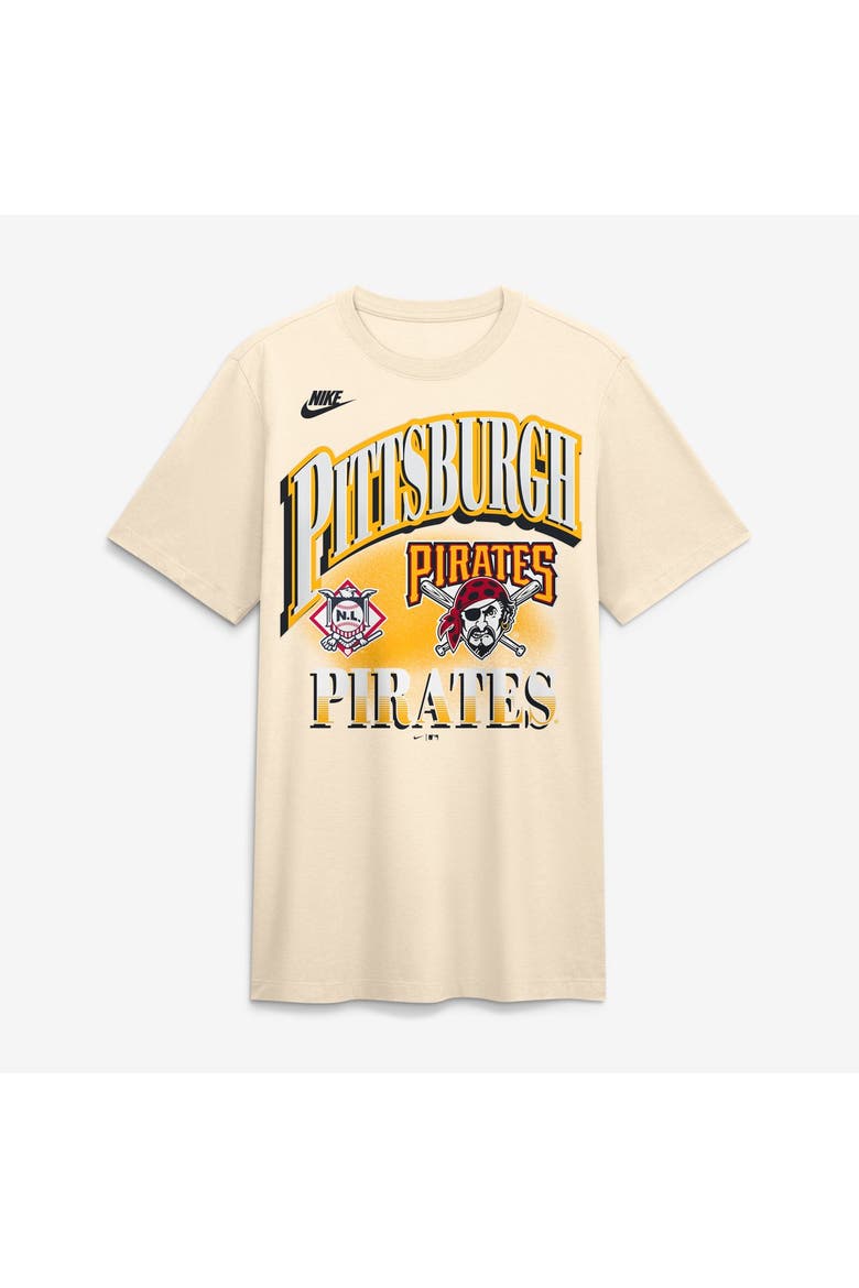 Men's Nike Natural Pittsburgh Pirates Vintage Tri-Blend T-Shirt, Main, color, Natural