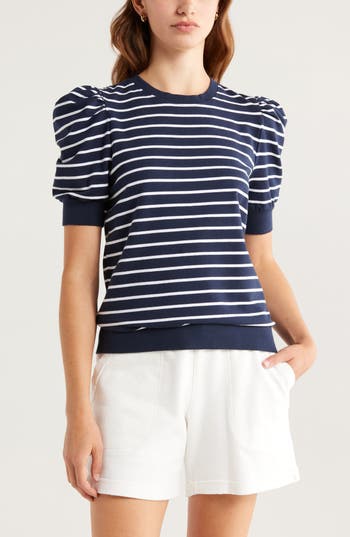 Caslon ® Puff Short Sleeve Sweatshirt In Blue