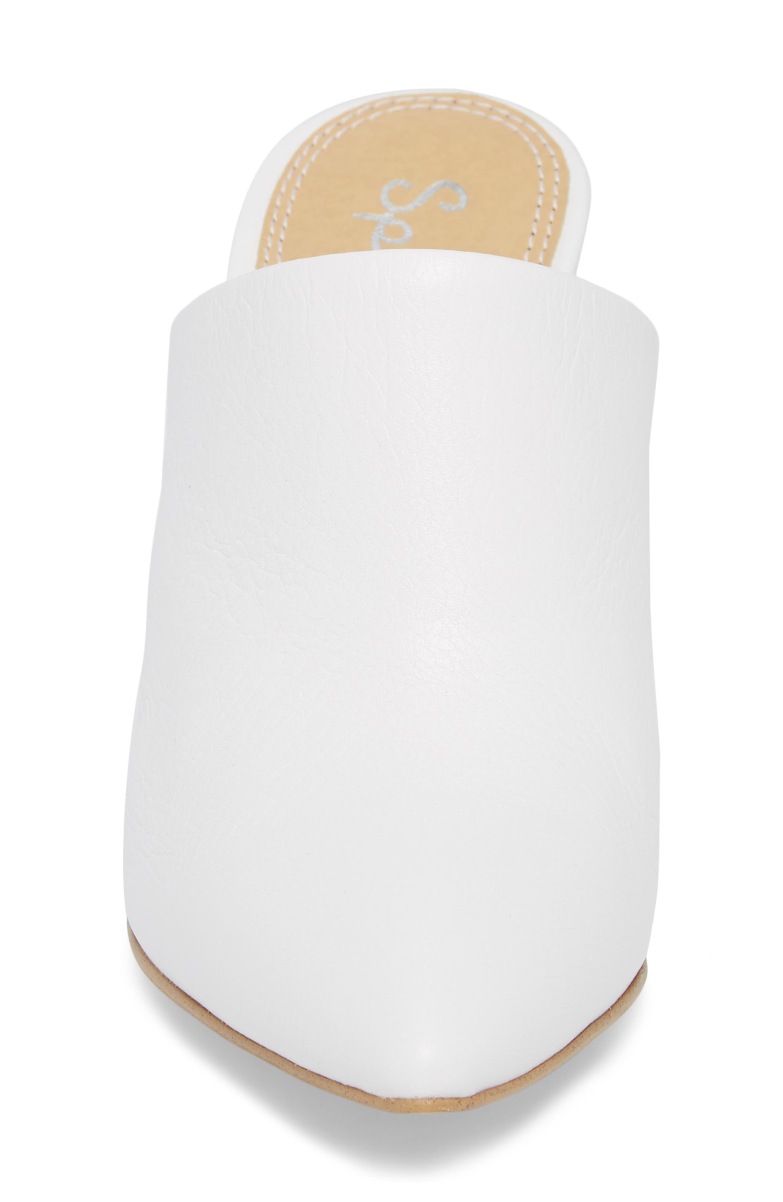 Nala Mule, Alternate, color, SNOW WHITE LEATHER
