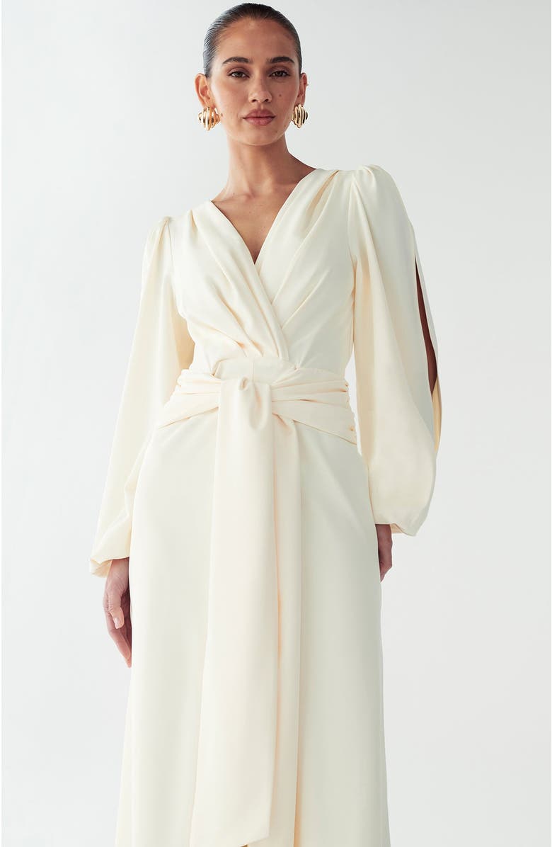 SAVEL Jonah Midi Dress, Alternate, color, Ivory