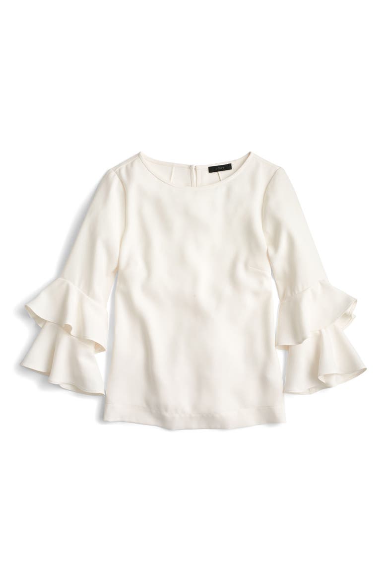 Lana Tiered Bell Sleeve Top, Main, color, IVORY