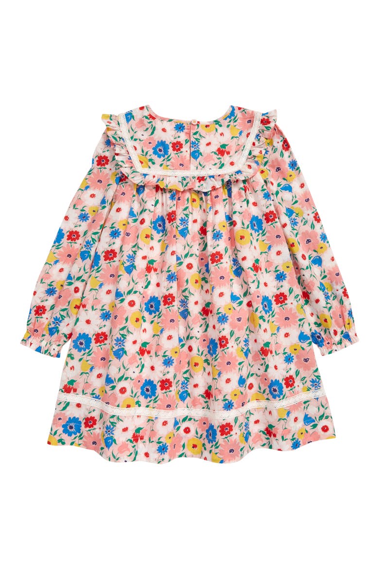 Kids' Floral Print Long Sleeve Dress, Alternate, color, BOTO PINK PAINTERLY FLORAL