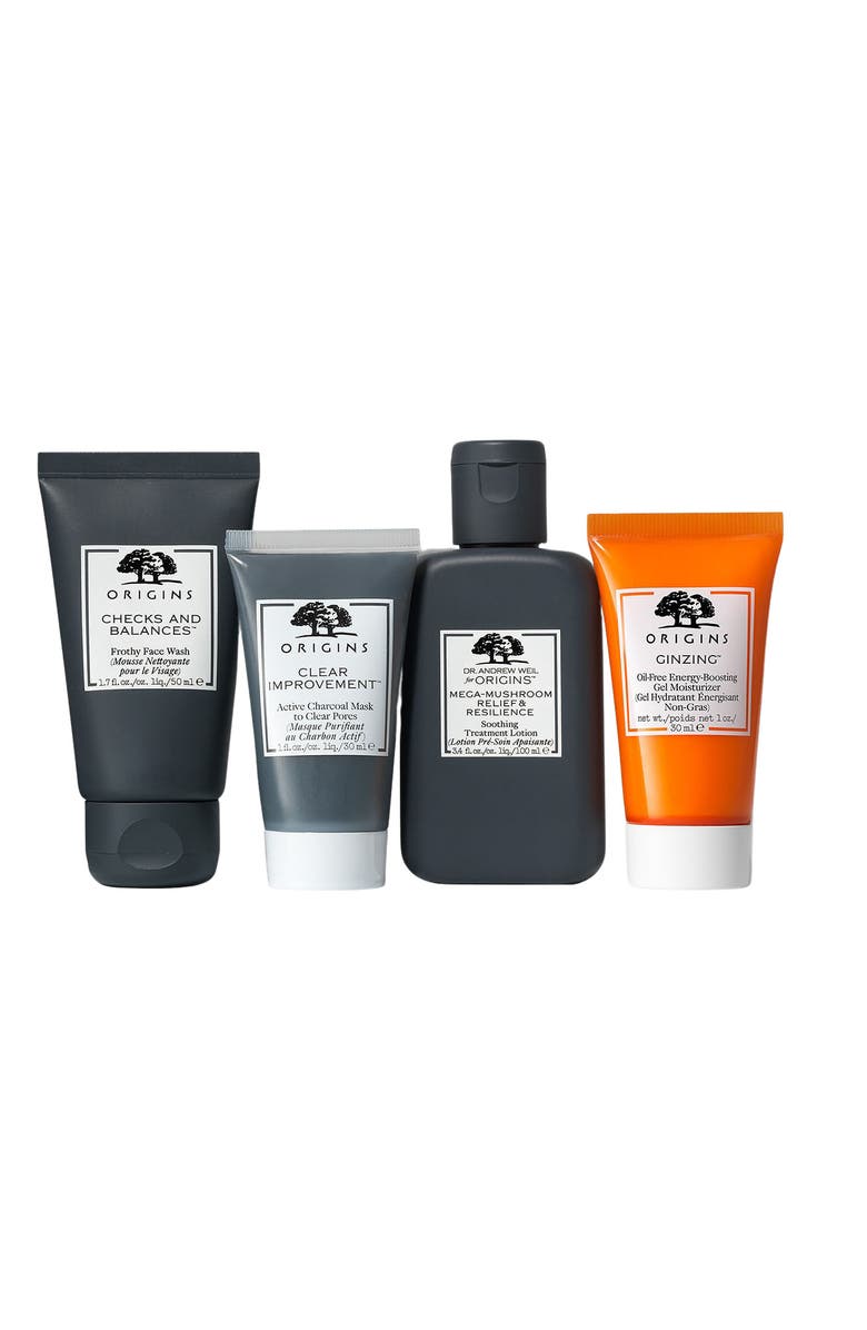 Origins Men In Merry Essential Skin Care Regimen for Men Set USD $73 Value, Alternate, color, 