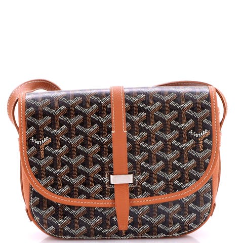 Belvedere III Messenger Bag Coated Canvas with Leather PM