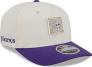 New Era Men's New Era Cream/Purple Minnesota Vikings 2026 NFL Training Camp 9SEVENTY Adjustable Hat