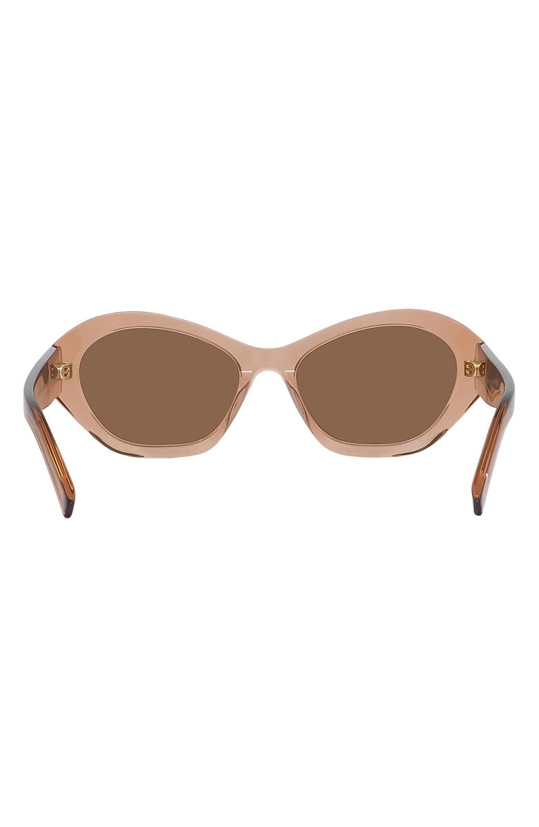 Givenchy GV Day 57mm Cat Eye Sunglasses, Alternate, color, Shiny Orange / Brown
