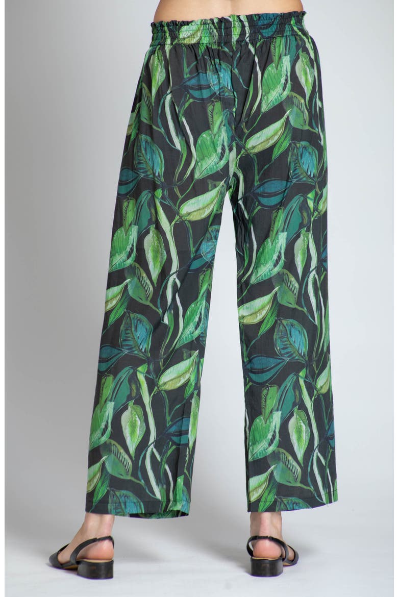 Print Tie Waist Crop Wide Leg Pants, Alternate, color, GREEN MULTI