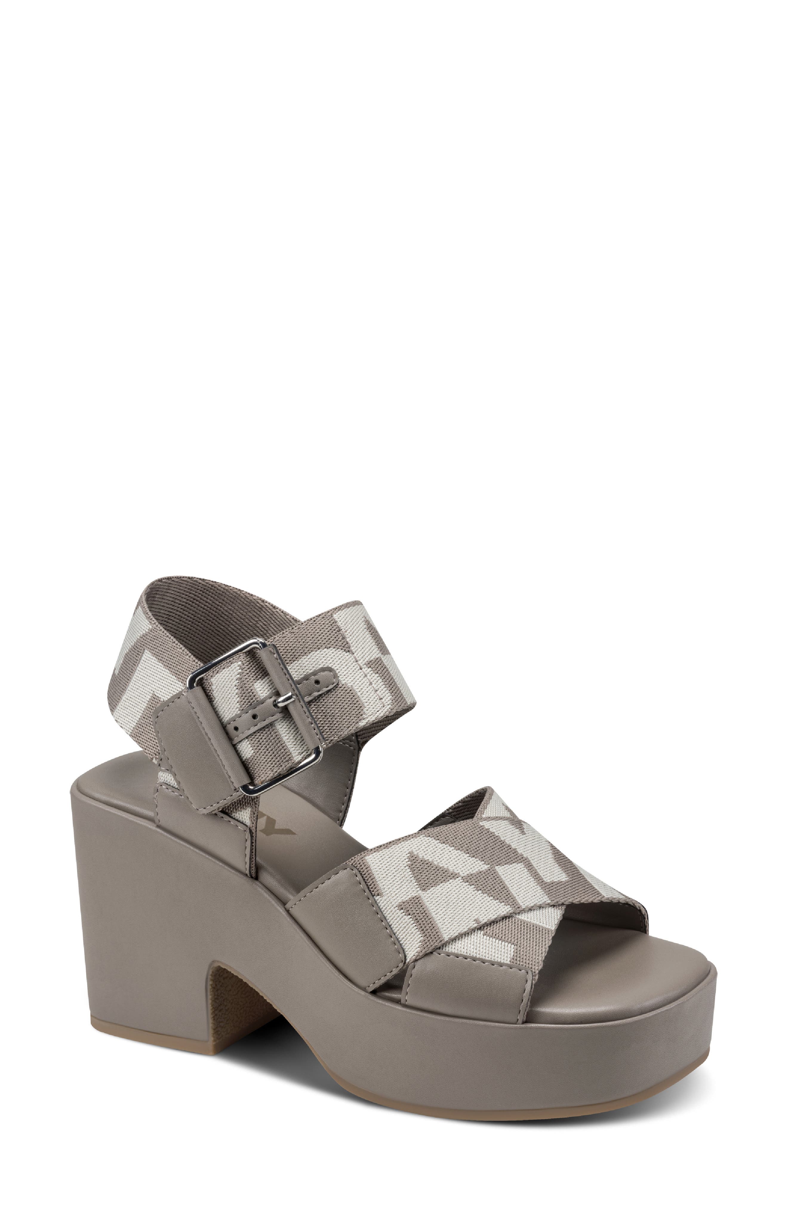 DKNY Makario Ankle Strap Platform Sandal, Main, color, 