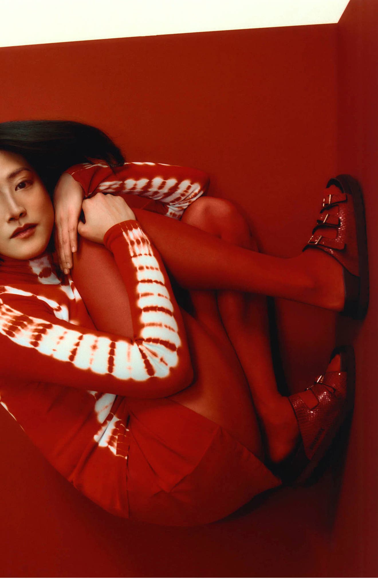 1774 BIRKENSTOCK Florida Snakeskin Embossed Leather Buckle Slide Sandal, Alternate, color, 