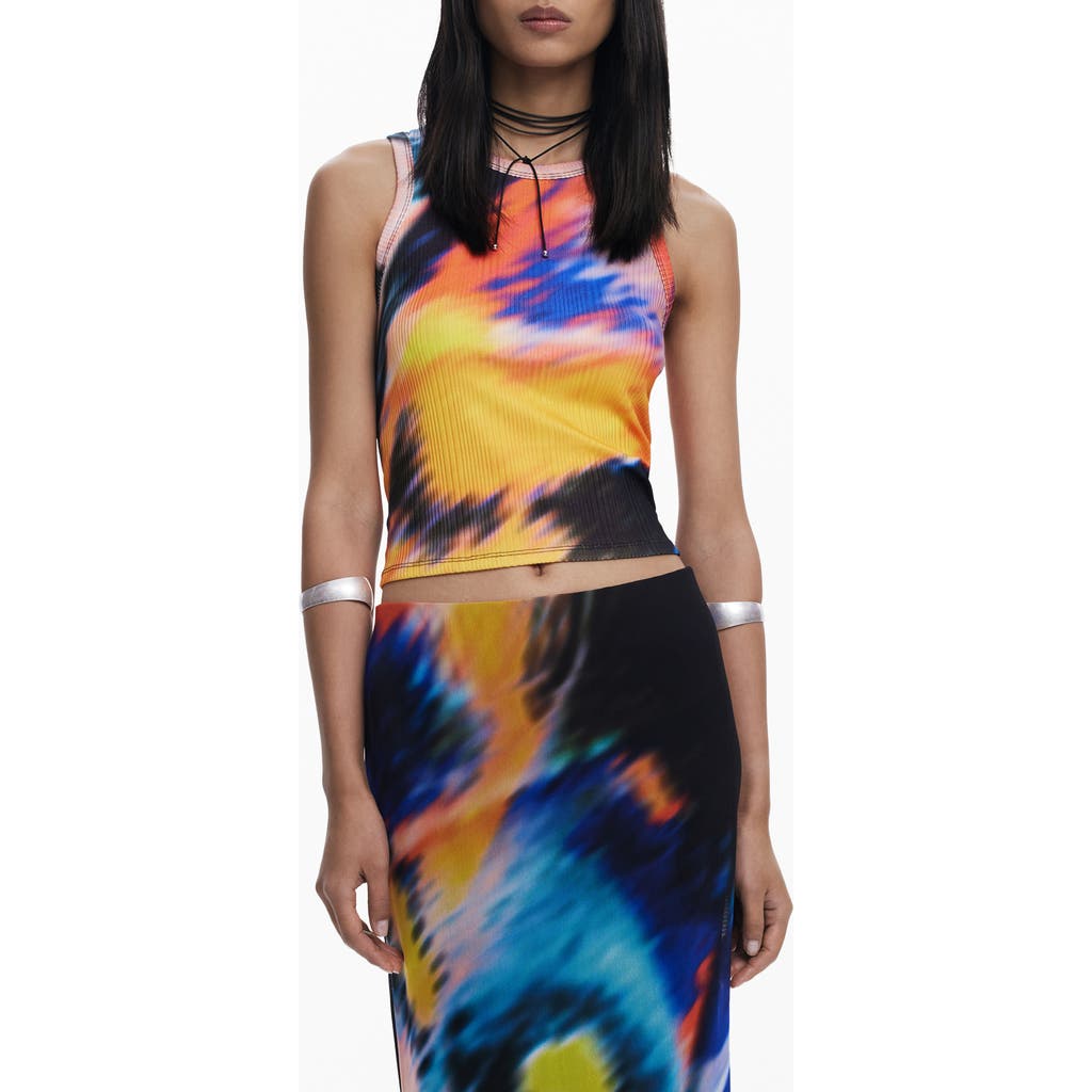 Desigual Abstract Print Tank