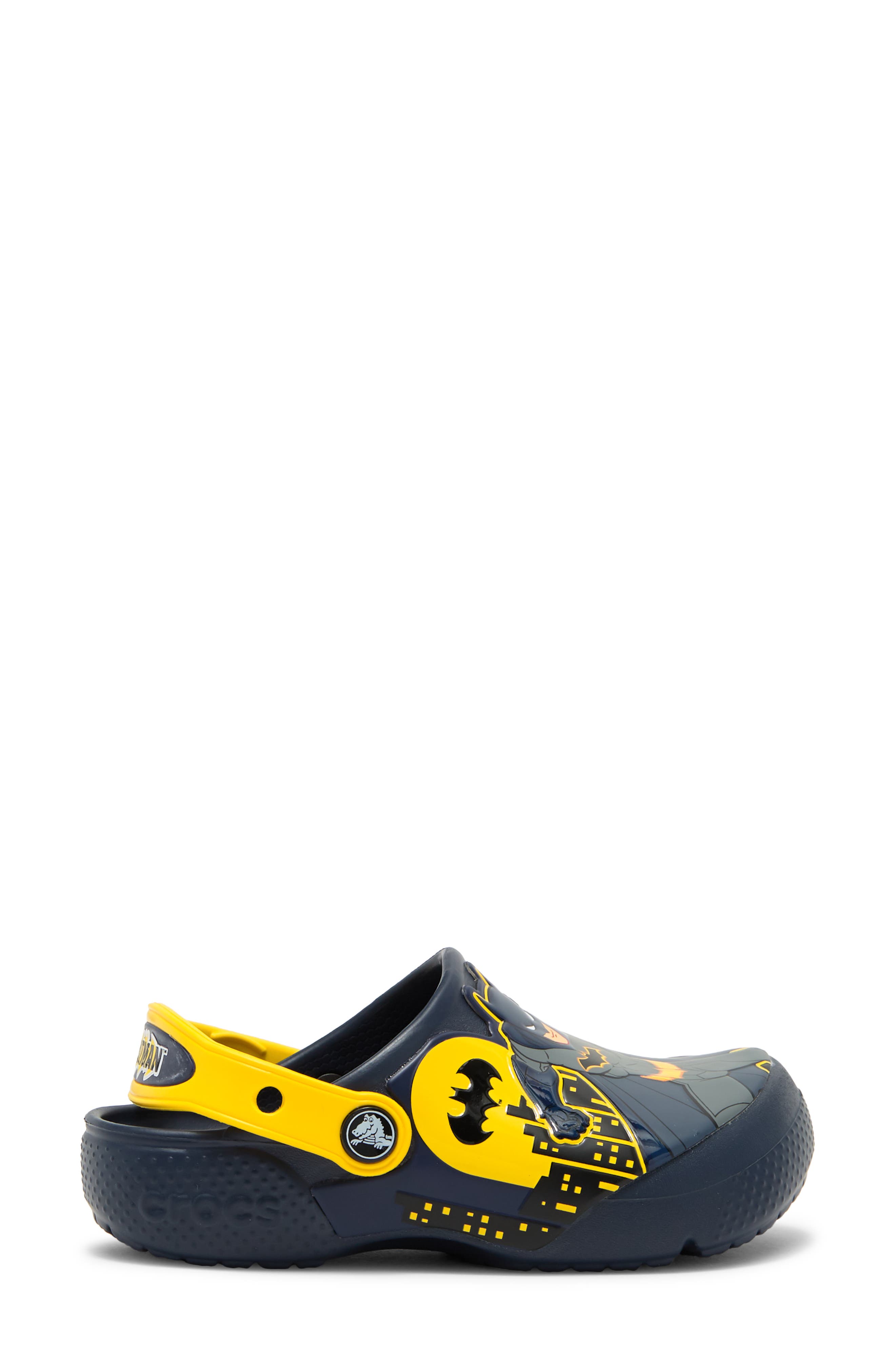 CROCS Kids' Batman Patch Classic Clog, Alternate, color, 