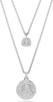 Swarovski Sublima Crystal Pendant Layered Necklace
