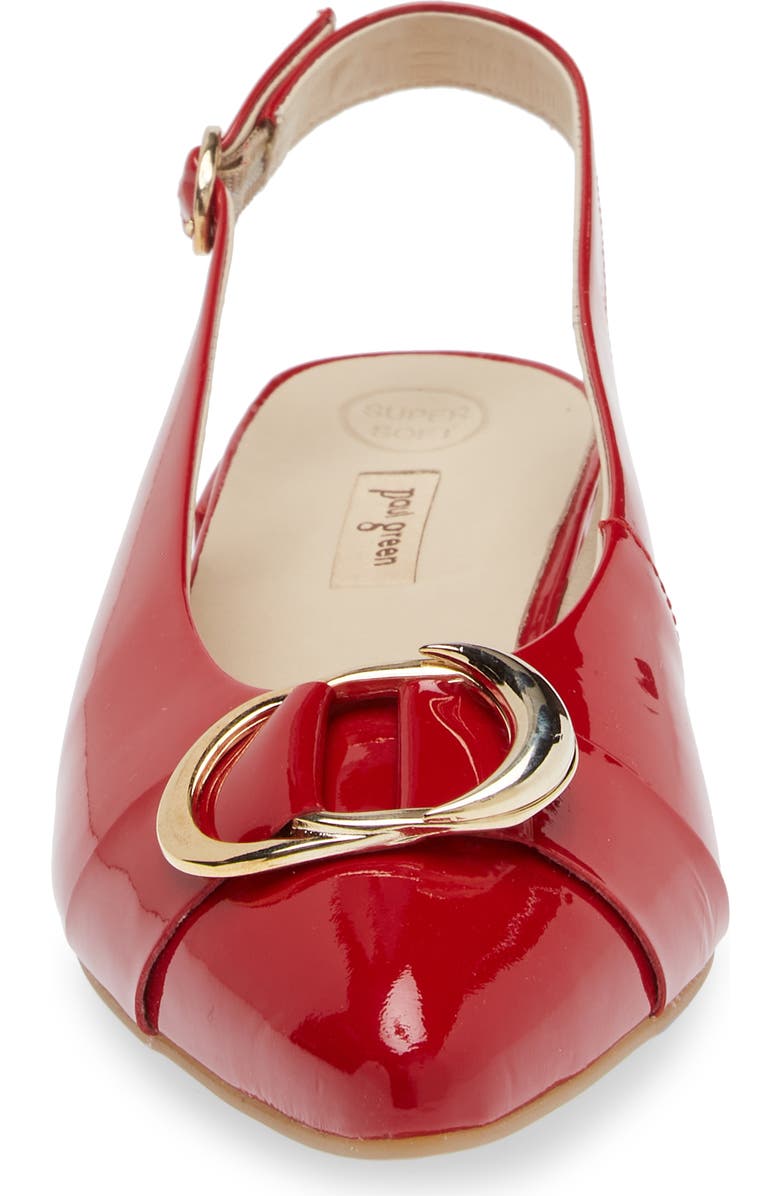 Paul Green Tara Slingback Pointed Toe Pump, Alternate, color, Lipstick Soft Patent