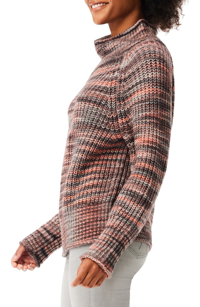 NIC+ZOE Party Mix Turtleneck Sweater, Alternate, color, Neutral Mix