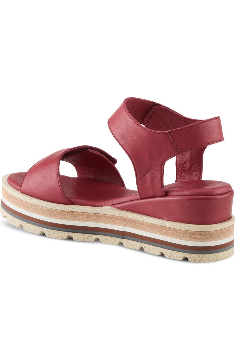 Spring Step Hileman Platform Sandal, Alternate, color, Dark Red