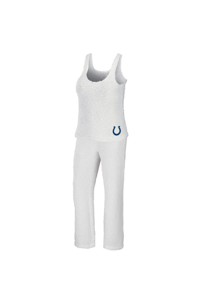 Women's WEAR by Erin Andrews Cream Indianapolis Colts Cozy Scoop Neck Tank Top & Pants Sleep Set, Main, color, Cream