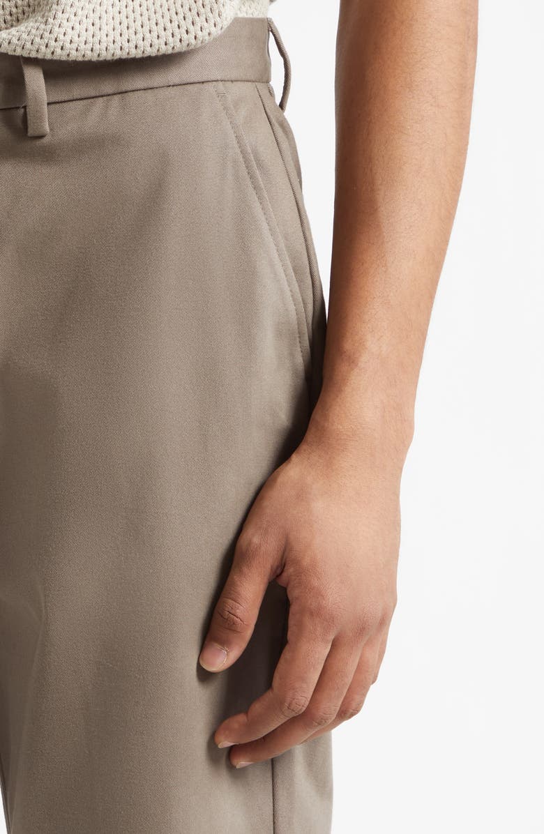 Sunspel Cotton Drill Trousers, Alternate, color, Dark Stone