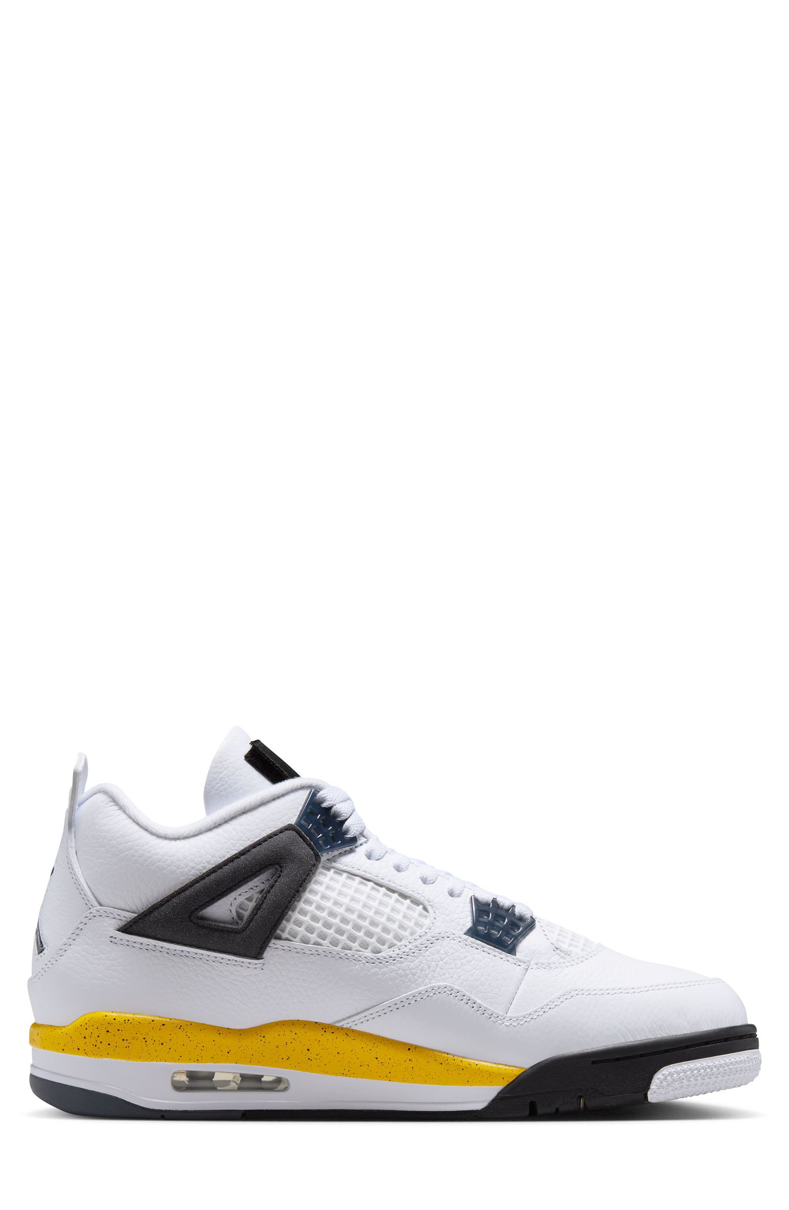Air Jordan 4 Retro Basketball Sneaker, Alternate, color, 102 WHITE/MLTCLR