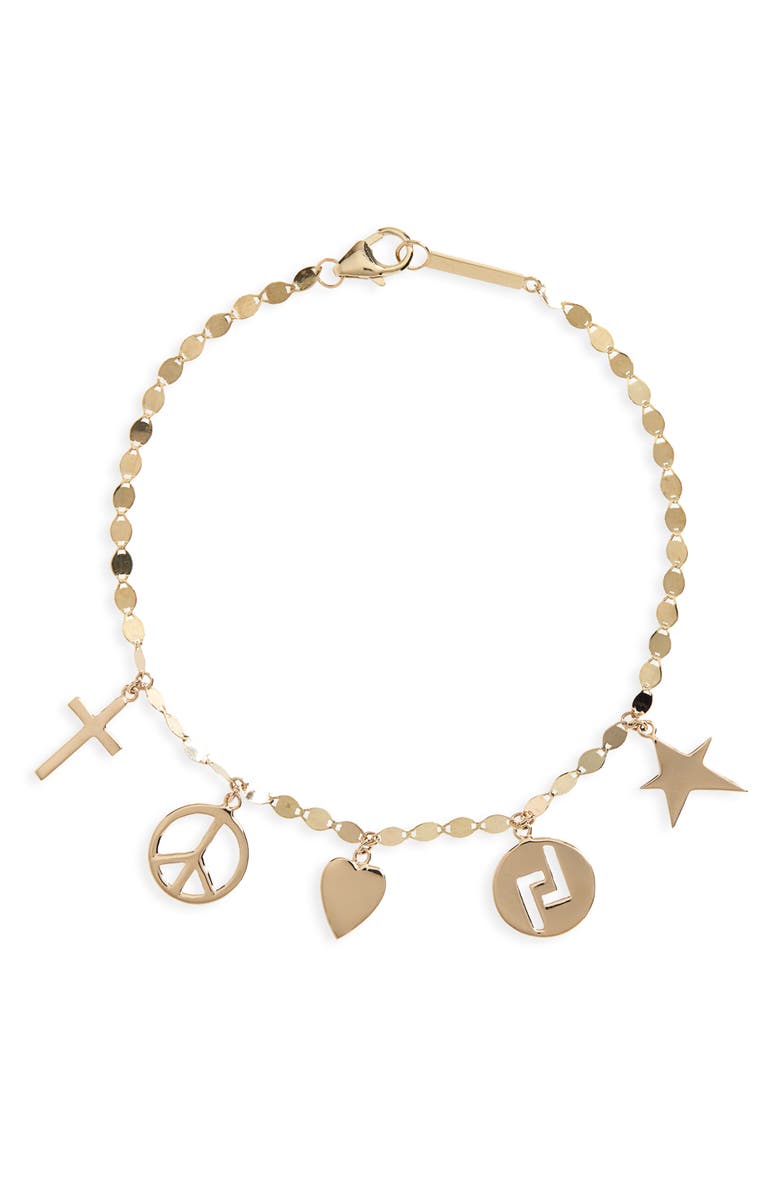 Lana Nude Multicharm Bracelet, Main, color,
