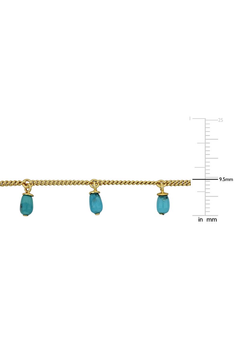 Composite Turquoise Station Necklace, Alternate, color, Turquoise
