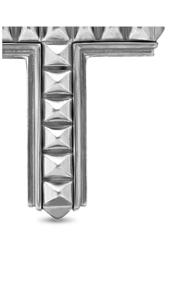 Men's Pyramid Cross Pendant, Alternate, color, SILVER