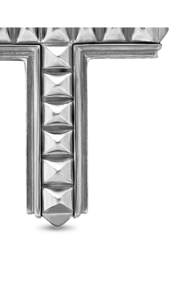 David Yurman Men's Pyramid Cross Pendant, Alternate, color, Silver