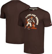 Homage Men's Homage Joe Thomas Heathered Brown Cleveland Browns Caricature Retired Player Tri-Blend T-Shirt