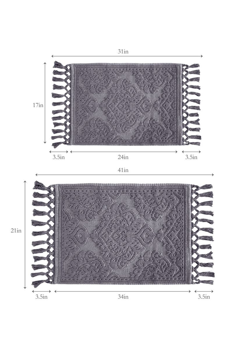 Jean Pierre New York Ricardo 2-Piece Bath Mat Set, Alternate, color, Dark Gray