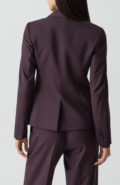 Theory Carissa Good Wool Blazer In Brown