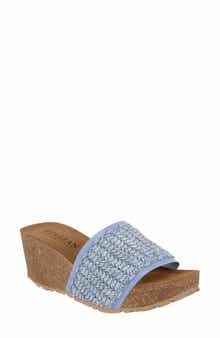 ITALIAN SHOEMAKERS Ibbie Platform Wedge Slide Sandal