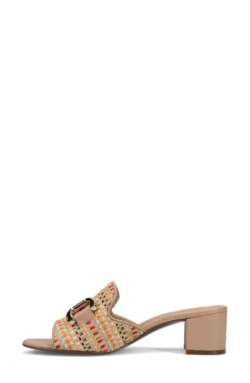 Vaneli Oksana Block Heel Sandal In Natural/multi