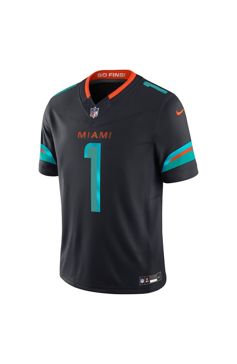 Nike Men's Nike Tua Tagovailoa Pitch Blue Miami Dolphins 2025 Rivalries Collection Limited Jersey, Alternate, color, Navy