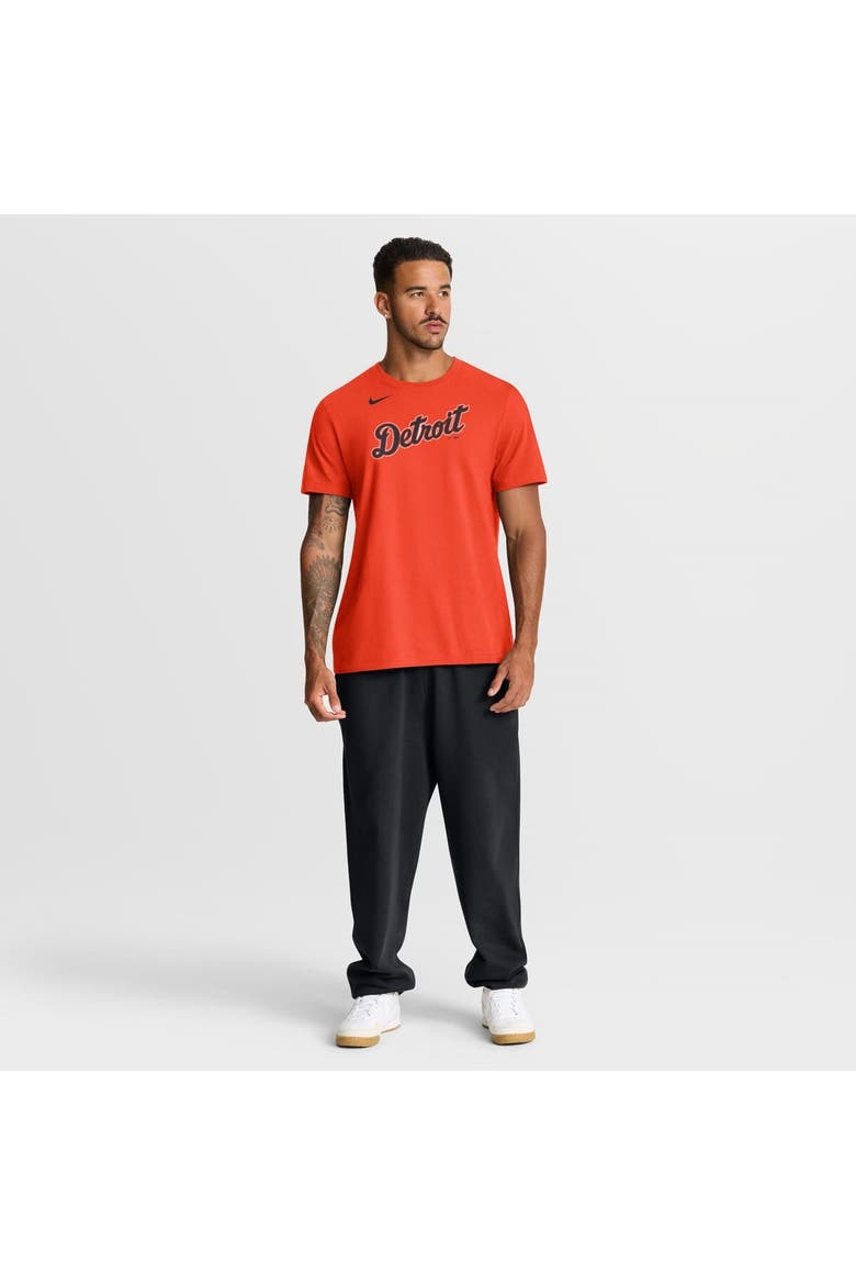 Men's Nike  Orange Detroit Tigers Alternate Wordmark T-Shirt, Alternate, color, Orange