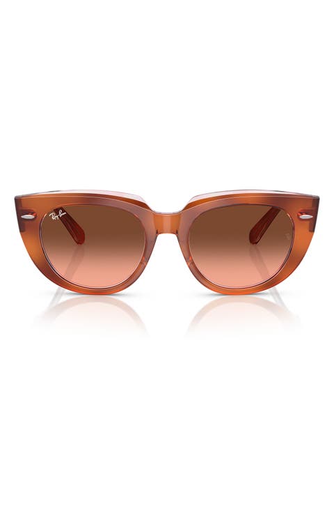 52mm Gradient Square Sunglasses