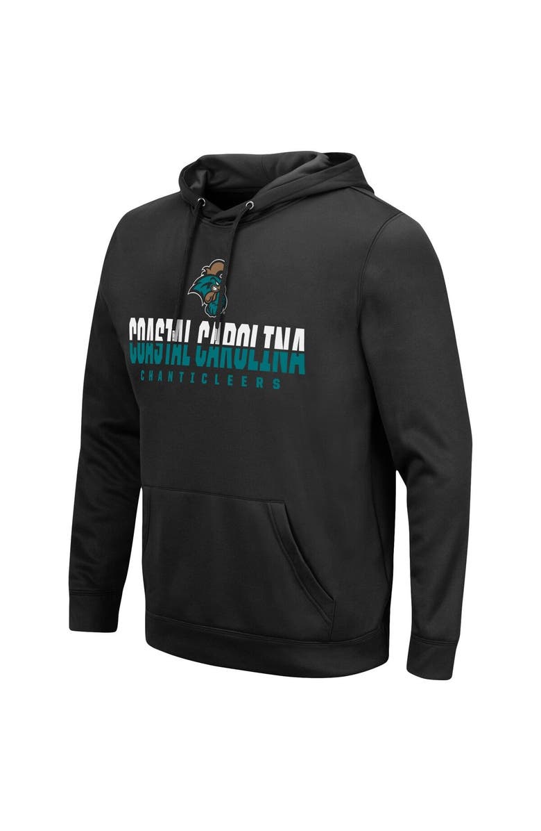 COLOSSEUM Men's Colosseum Black Coastal Carolina Chanticleers Lantern Pullover Hoodie, Alternate, color, Black