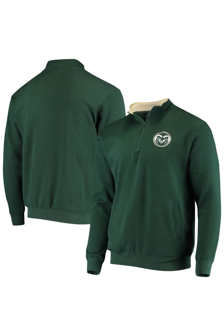 Men's Colosseum Green Colorado State Rams Tortugas Logo Quarter-Zip Pullover Jacket, Main, color, Green