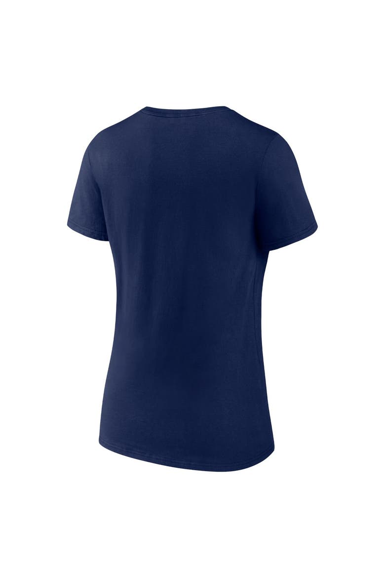 Women's Fanatics Branded  Navy Tampa Bay Rays 2023 Postseason Locker Room V-Neck T-Shirt, Alternate, color, Navy