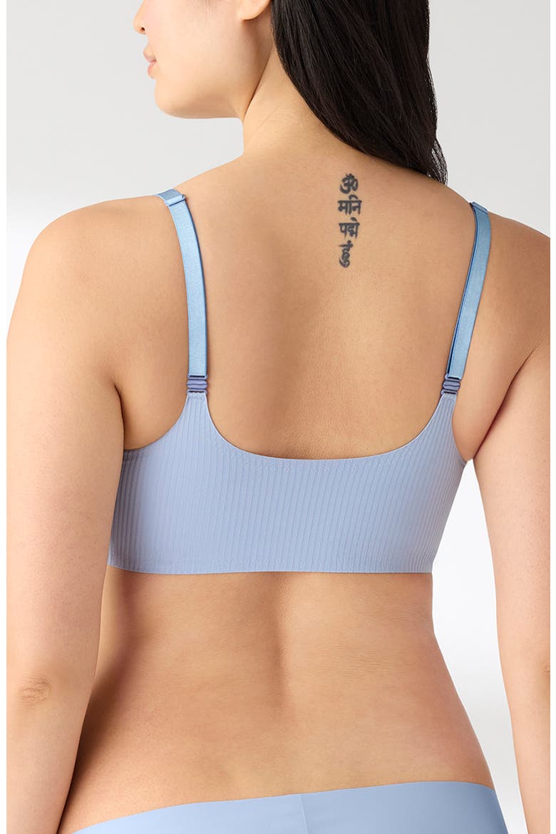 Rib Triangle Bra, Alternate, color, FOREVER BLUE
