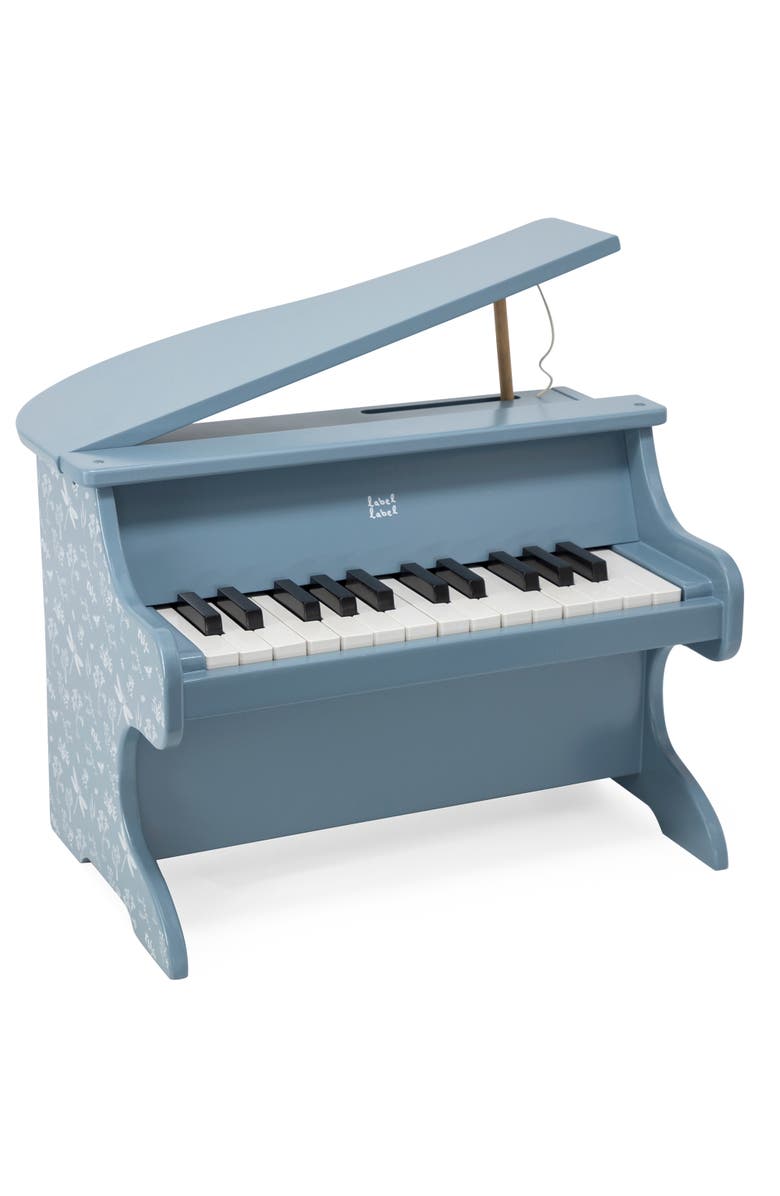 Label Label Wooden Piano Blue Musical Instrument Toy, Dragonfly & Nature, 3+, Main, color, Multicolored