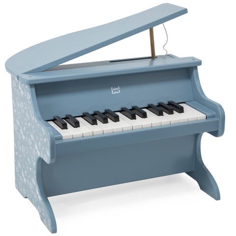 Wooden Piano Blue Musical Instrument Toy, Dragonfly & Nature, 3+