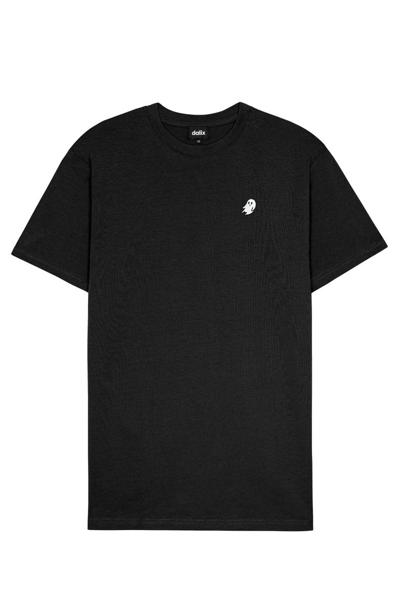 Dalix Mens Ghost Soft Heavyweight Tee, Main, color, Black