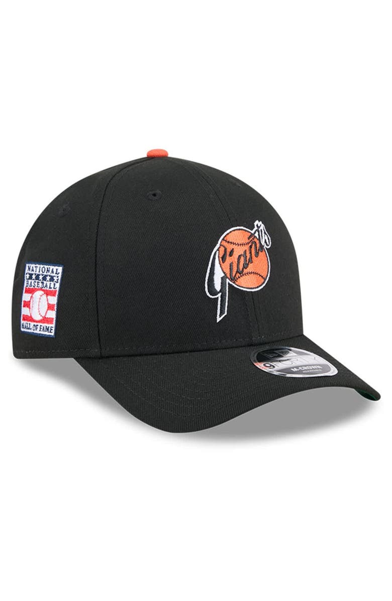 New Era Men's New Era Black San Francisco Giants Baseball Hall of Fame 9FORTY M-Crown Adjustable Hat, Main, color,
