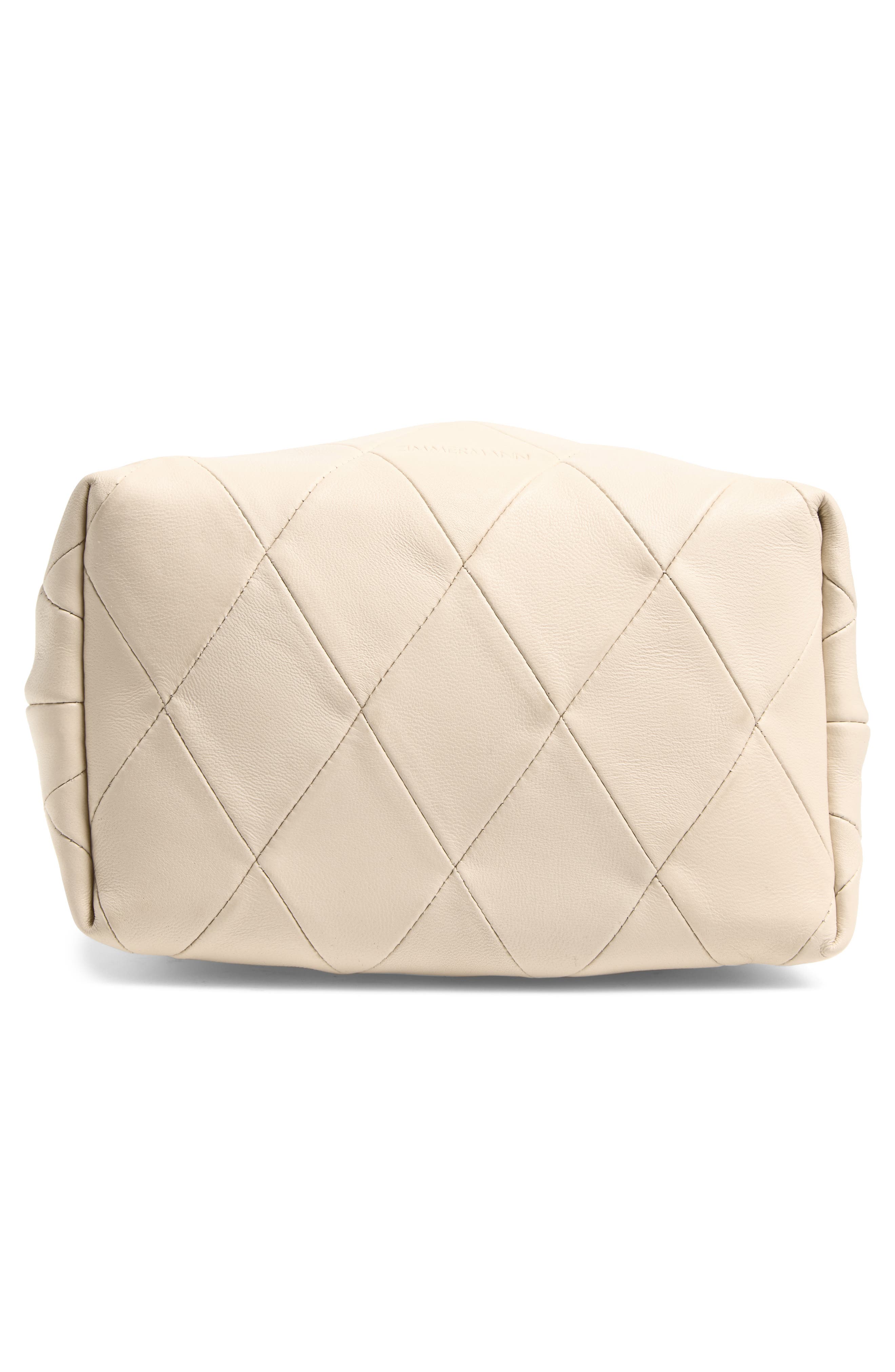 Zimmermann Small Cloud 91 Leather Clutch, Alternate, color, Milk
