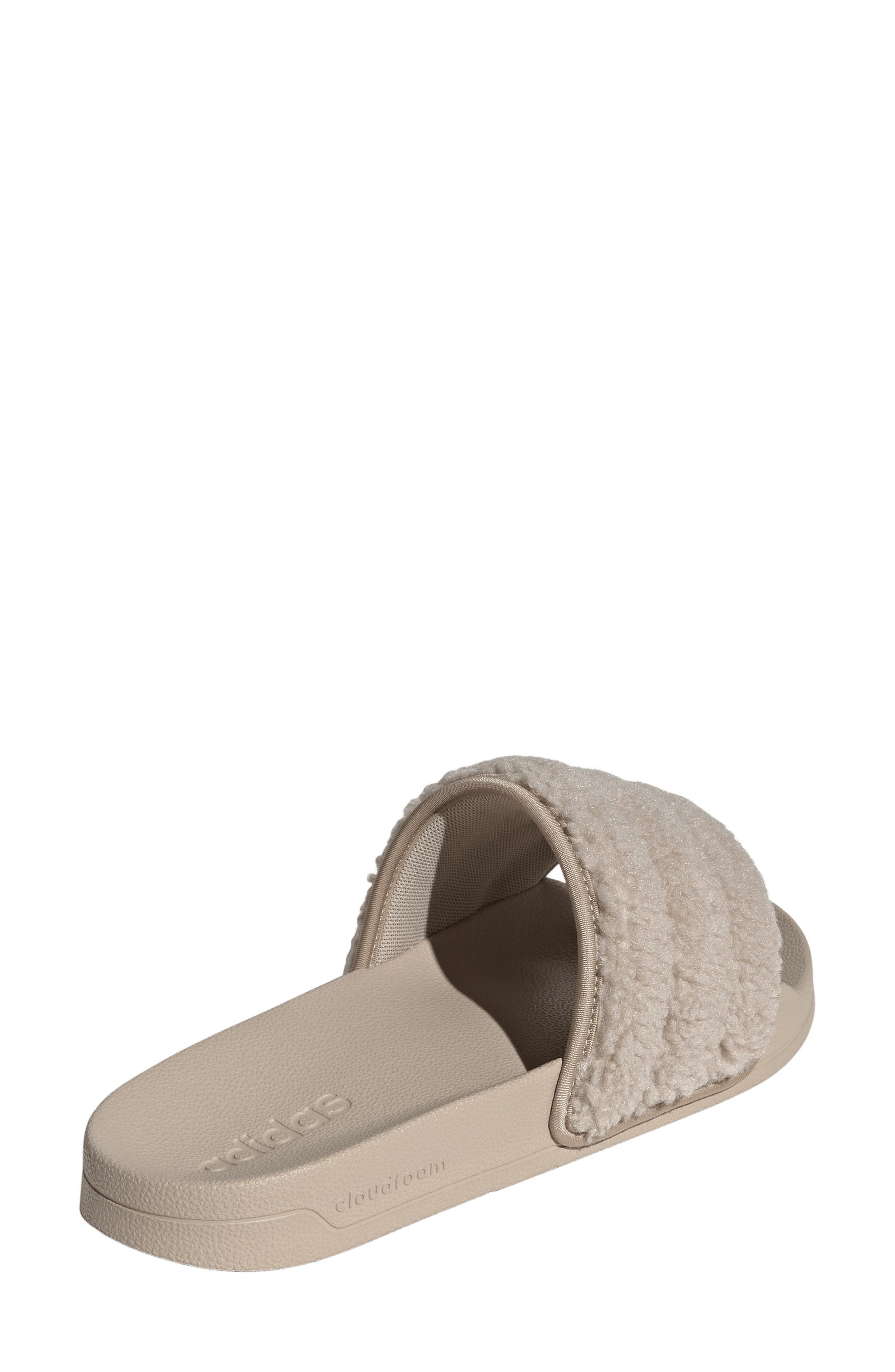 Adilette No Shower Slide Sandal, Alternate, color, WONDER BEIGE/ WONDER BEIGE